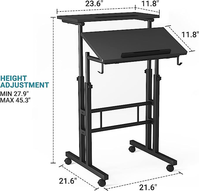 Adjustable computer desk