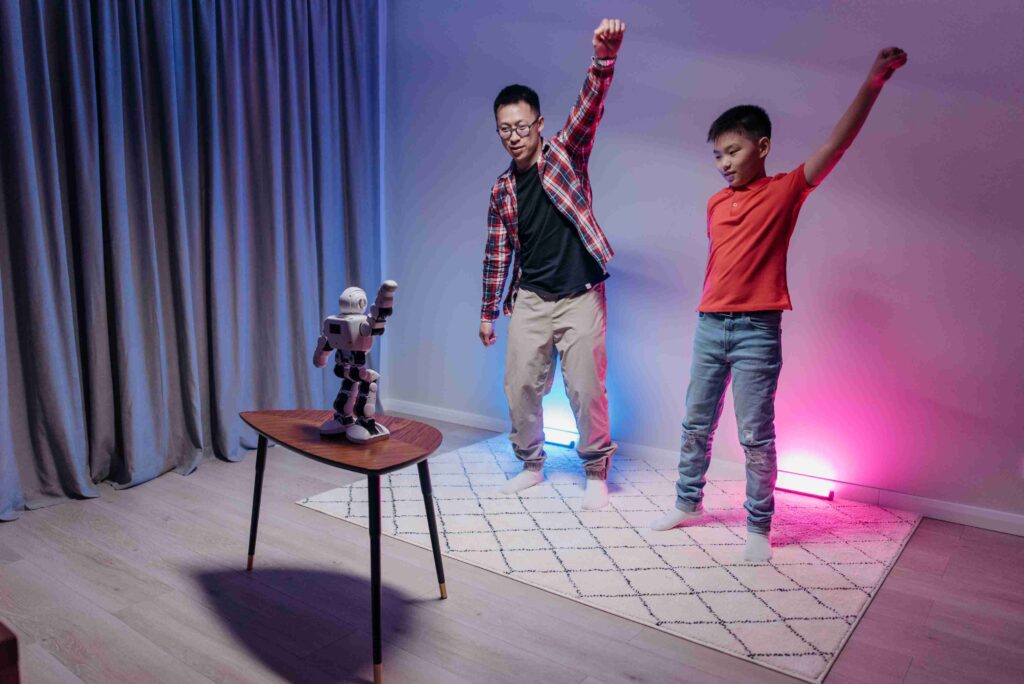 Robot imitating humans