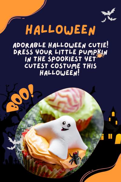 Halloween Ghost Cupcake Pinterest Pin